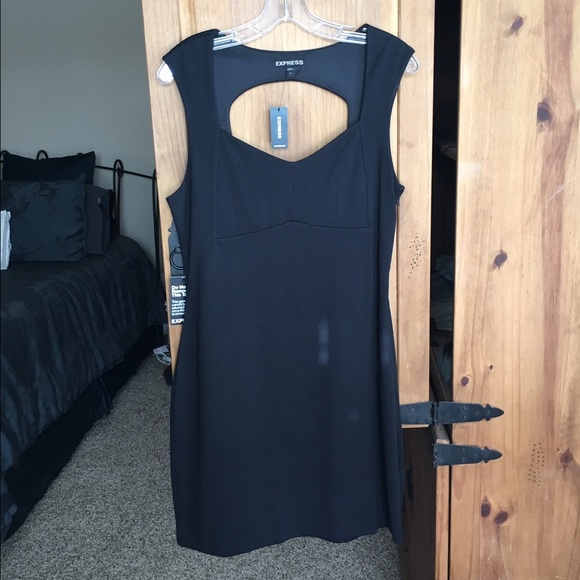 Express Dresses & Skirts - Express open back black dress