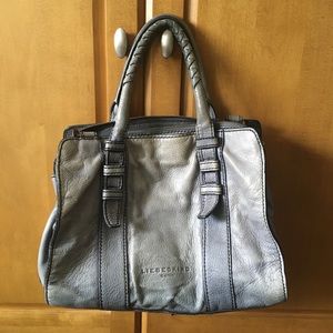 Liebeskind Blue/Grey Leather Satchel