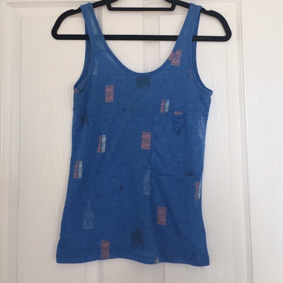 Hurley Blue Size Small Tank Top with Side Pocket