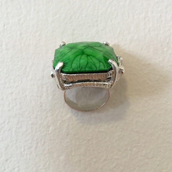 Green Enamel Ring