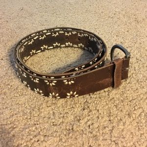 Brown leather Aeropostale belt