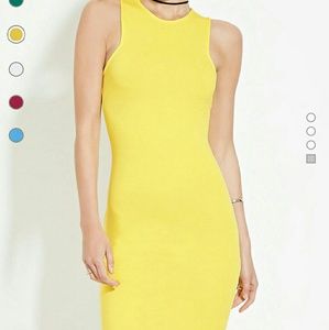 Classic mini yellow dress