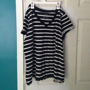 Black and white striped shirt