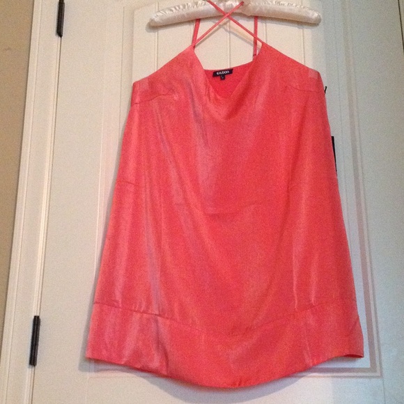 Peach-Coral Top NWOT