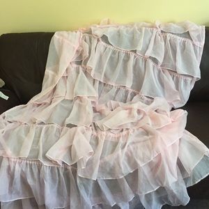 Pink Ruffle Curtains