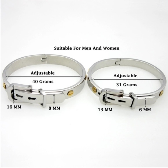Belt Buckle Bangles - Picture 2 of 4