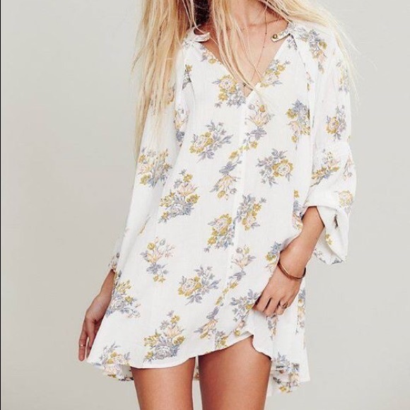 free people retro print swing tunic