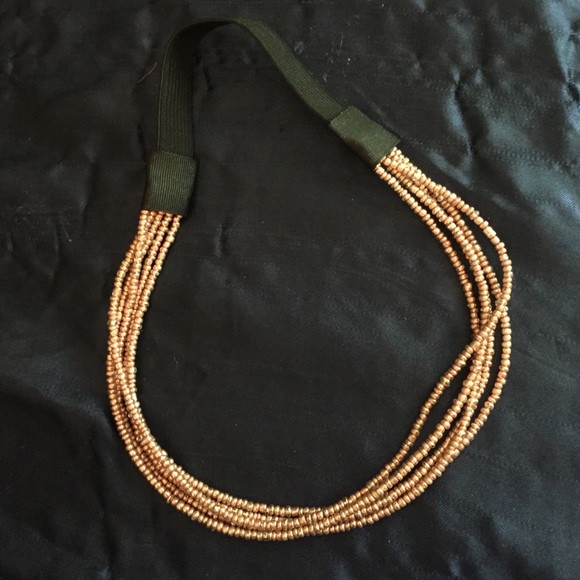 Rose gold bead headband - Picture 1 of 2