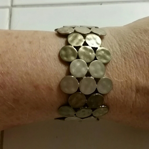Stretch metal bracelet