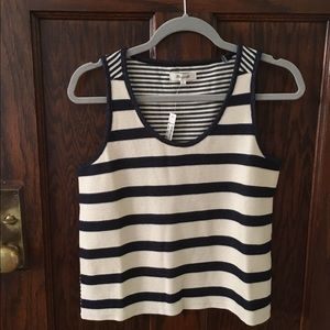 Sweet NEW Madewell tank top stripes sz S small