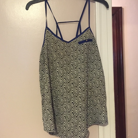 🚫 SOLD Zebra and blue tank