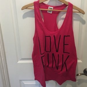 24 HOUR SALE VS Pink medium pink racer back tank