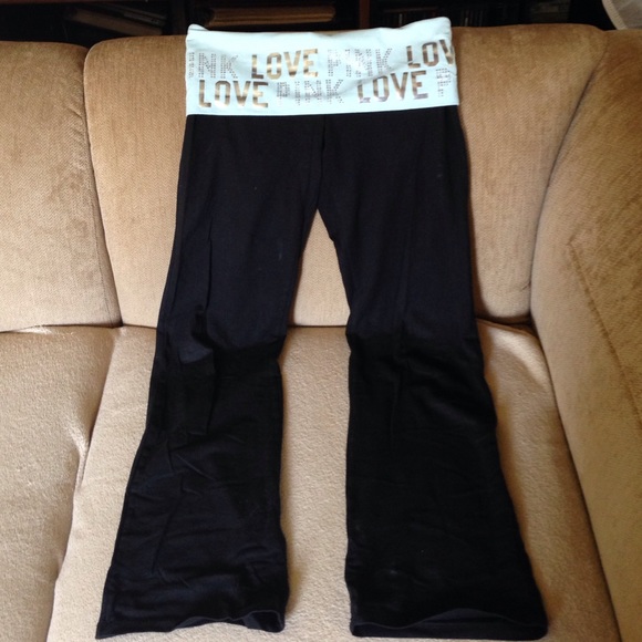 Mint fold over band yoga pants