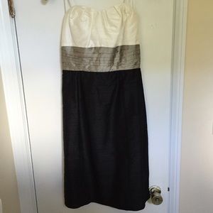 Anna Elyse Strapless Silk Dupioni Dress 2