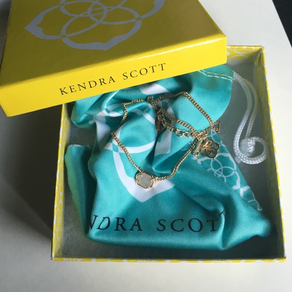 Kendra Scott Mabel Rose Gold Iridescent Druzy