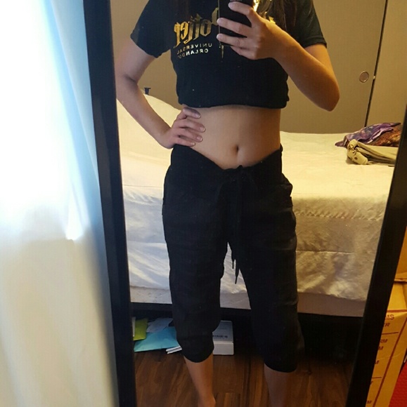 Black Capri loose pants