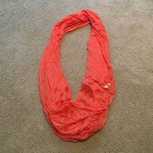 Pink infinity scarf