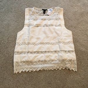 White tank top with a crop