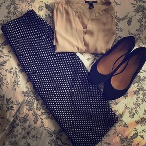Polka dot pencil skirt