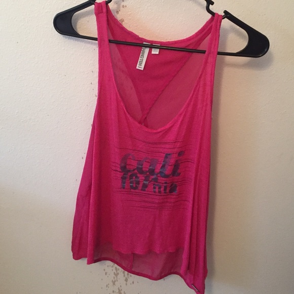 High to Low Open Back Tank Top