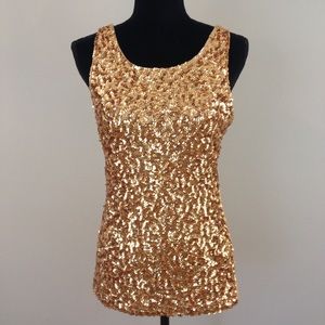 Gold Sequin Tank