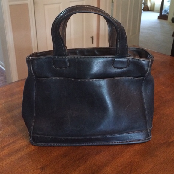 Coach bag - authentic/vintage in dark blue - Picture 1 of 3