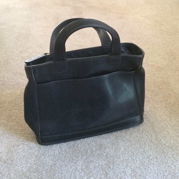 Coach bag - authentic/vintage in dark blue - Picture 2 of 3