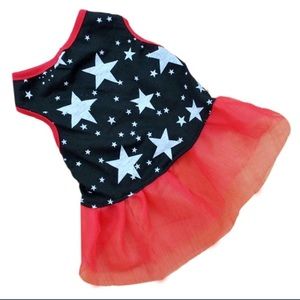 4th of July DOG dress size small
