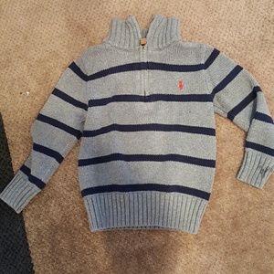 Polo Gray boys size 4 sweater