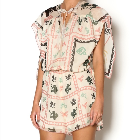 Anna Sui romper silk NWT Ivory - Picture 4 of 4