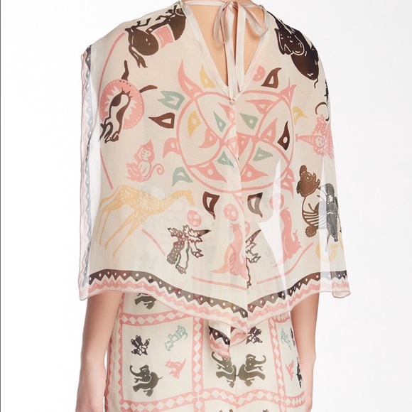 Anna Sui romper silk NWT Ivory - Picture 3 of 4