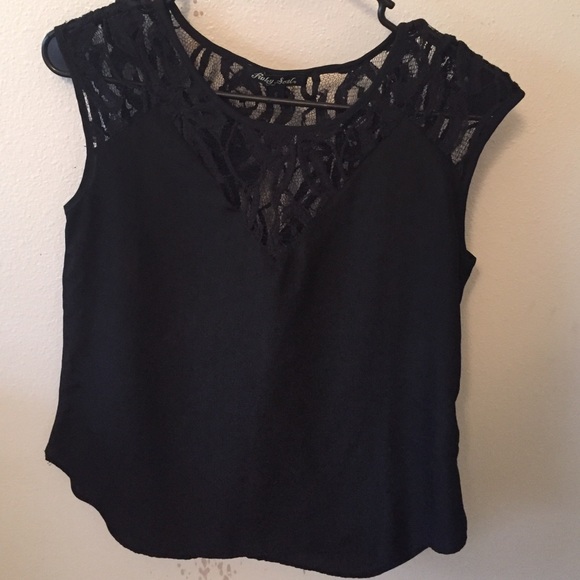 Black Lace Tank Top