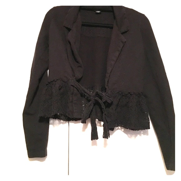 Black lace blazer