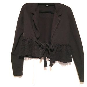 Black lace blazer