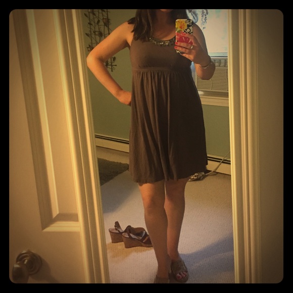 Loft purple cotton dress