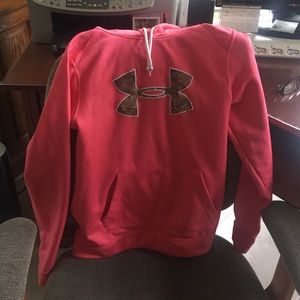 Pink underarmor hoodie