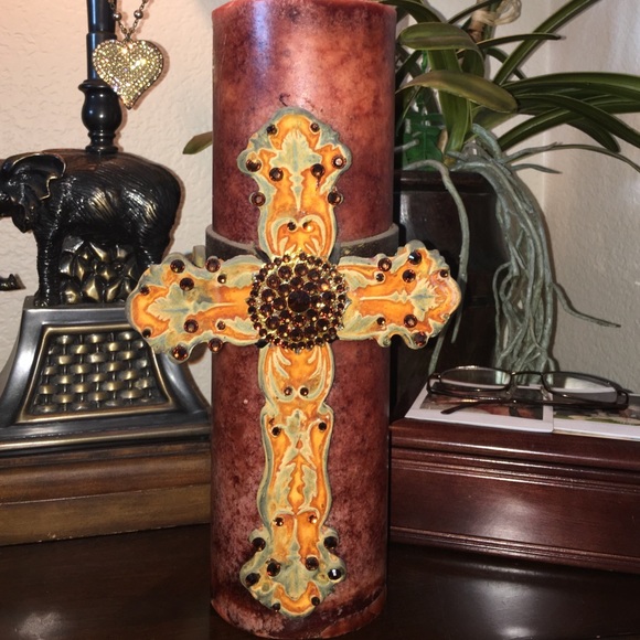 Stunning Chrome Angel Candle