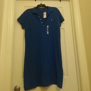 Polo style shirt dress