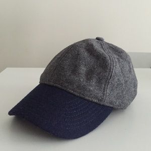 Women's JCrew wool baseball cap.