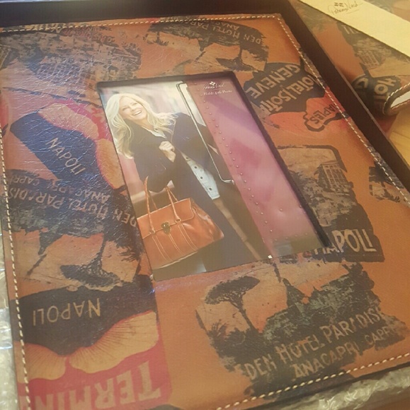 Patricia Nash leather photo frame