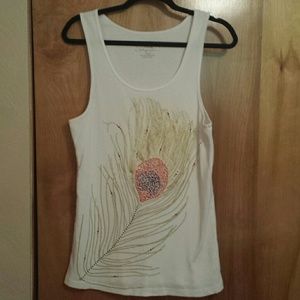 REDUCED!!! Metallic Cacique Tank with bling!