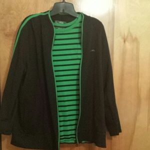 Ralph Lauren zip front jacket & t-shirt