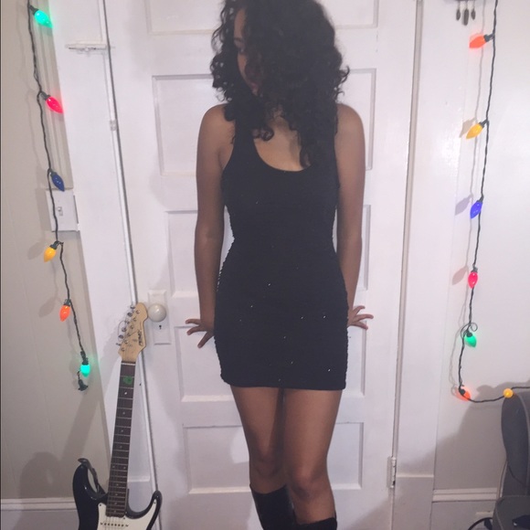 Sexy black sparky club dress!