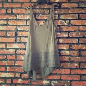 Olive BR tank with v cutout in back