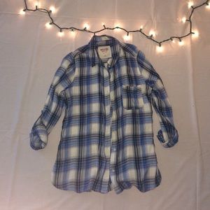 Plaid button down shirt