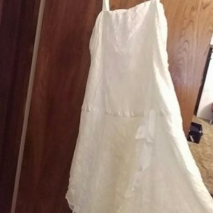 Lace Dress with Handkerchief Bottom