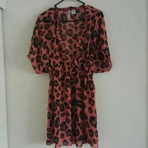 Animal Print Swimsuit Coverup