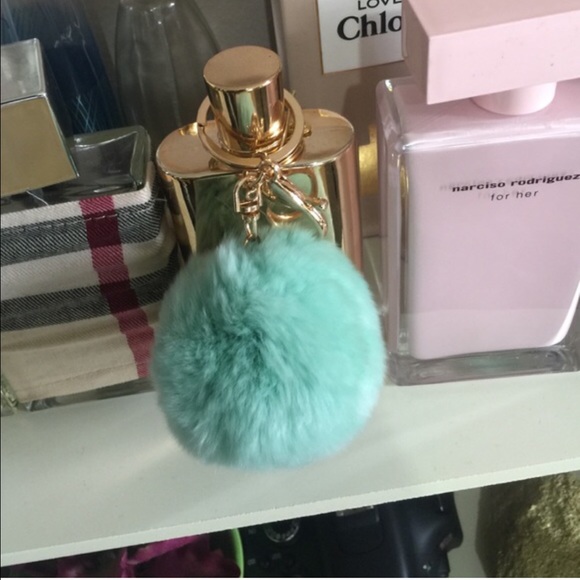 Michael Kors Accessories - LAST ONELight green puff ball charm purse/keychain