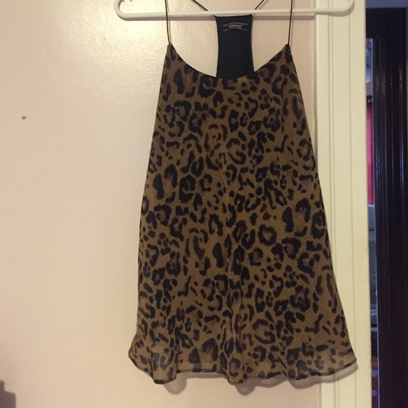 🚫SOLD Racer back leopard print top