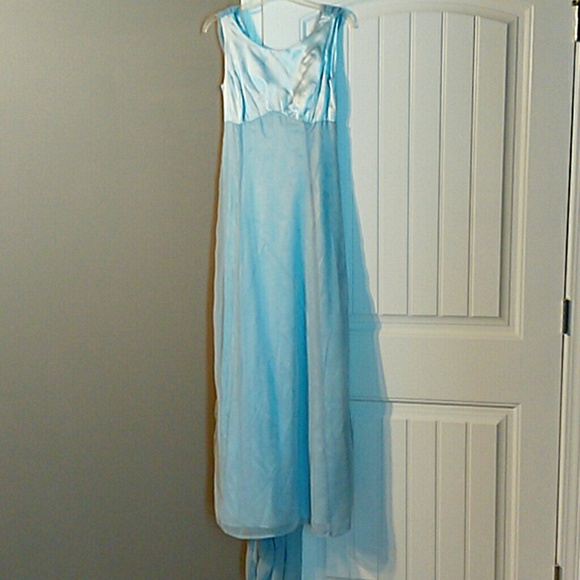 Baby blue elegant dress